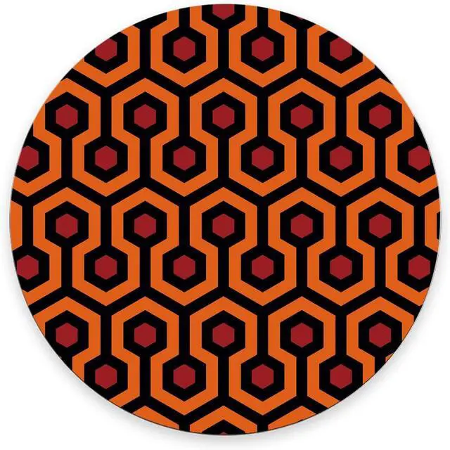 Main image of Round Mouse Pad, The Shining Carpet Pattern Customized Premium-Textured Mouse Mat,Washable Mousepads with Cloth, Non-Slip Rubber Base Small Mousepad, 7.9×7.9×0.12 inches