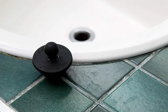 Alt view image 7 of 7 - StopShroom Tub 2 Pack Universal Stopper for Bathtub and Bathroom Sink Drains, Black Plug 2pk, 2 Count