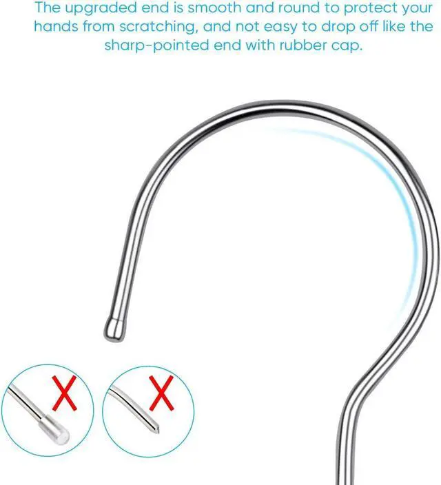 Alt view image 5 of 7 - Fayleeko 10 Pack Wire Coat Hangers - Strong, Heavy Duty Stainless Steel Metal Hangers, 16.5 Inch Ultra Thin, Space Saving