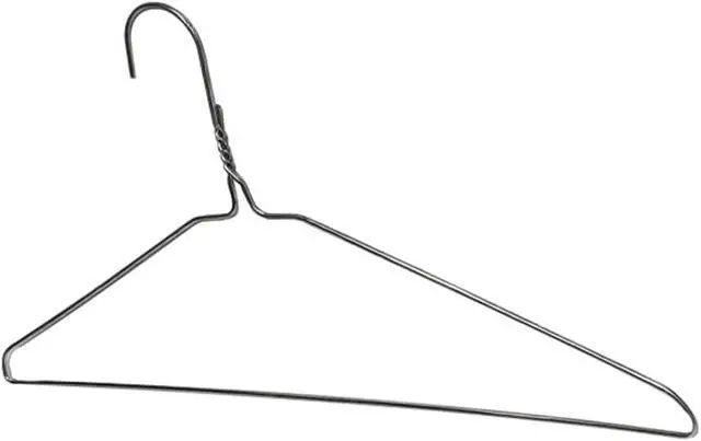 Alt view image 4 of 4 - Otylzto 20Pcs Silver Wire Hangers for Clothes, Shirt, Wire Coat