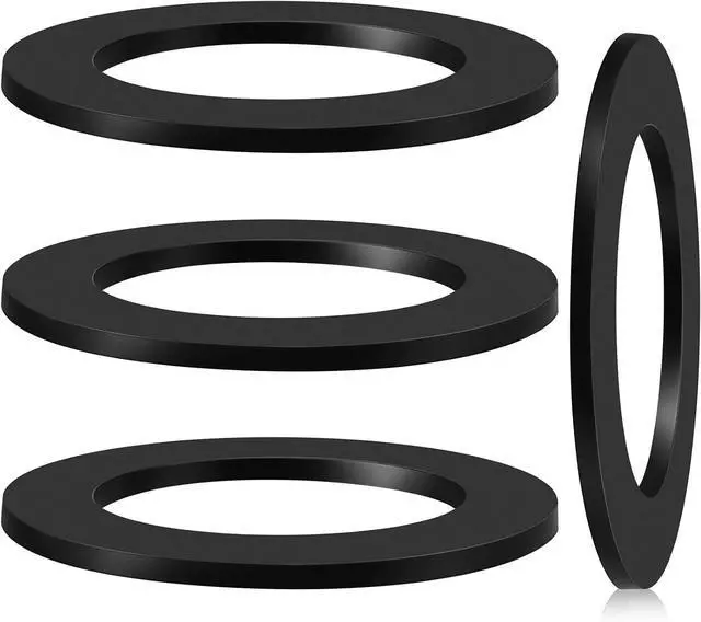 Main image of 4 Pcs 1-3/4-Inch by 2-5/8-Inch Rubber Gasket for Tub Drain Shoe Tub Overflow Gasket Silicone Bathtub Drains Seal