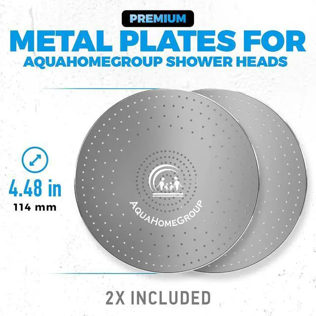 Alt view image 4 of 5 - AquaHomeGroup Shower Head Spray Plates, 2-Pack, Restores Water Flow | replacement spray plates, 2-pack, restores shower water pressure, fits AquaHomeGroup filtered shower heads, easy swap