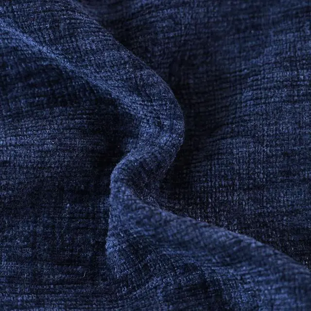 Alt view image 2 of 6 - CaliTime Decorative Couch Throw Pillow Covers 18 X 18 Inches Navy Blue | Pack of 2, Cozy Chenille Cushion Cases for Sofa Bed Living Room Farmhouse Home