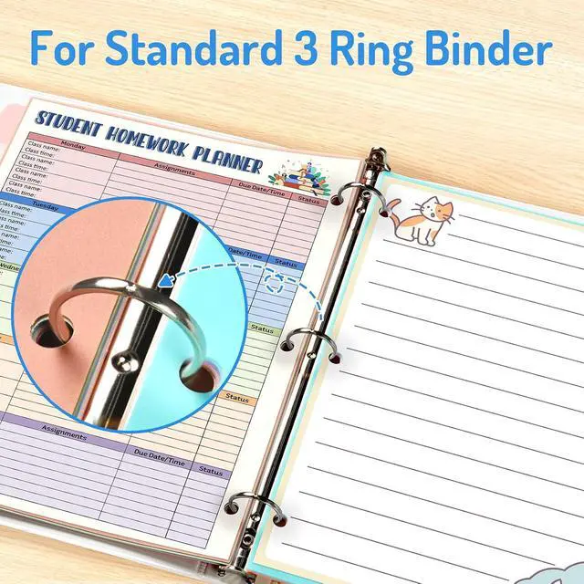Alt view image 6 of 7 - Forvencer 8-Tab Binder Dividers with Tabs, 2 Sets Write&Erase Dividers | Dividers for 3 Ring Binder, Durable Binder Tabs for Organizers, 3 Ring Binder Dividers with Tabs for School Office, Pastels