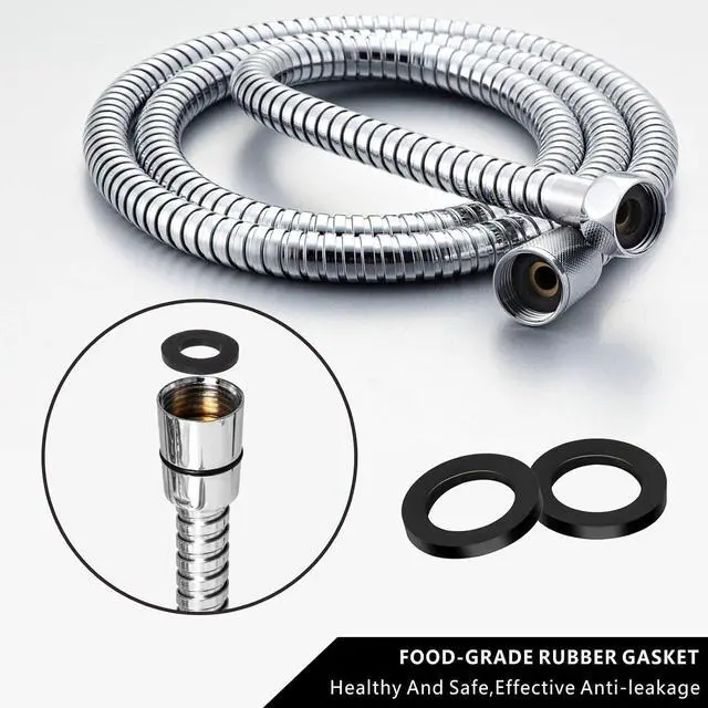 Alt view image 4 of 7 - 6 Pack Shower Filter Gasket + 6 Pack Rubber Washer, 3/4" for 1/2" Fixed Shower Head/Handheld Shower Hose Connector, Creates A Seal to Prevent Leakage