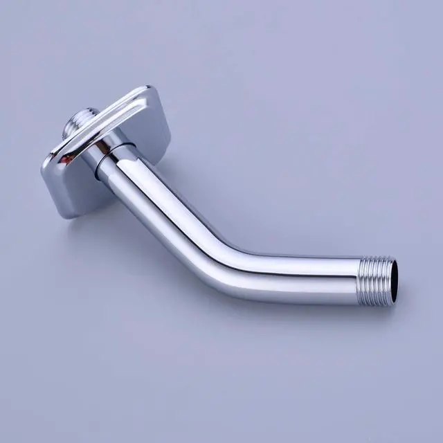 Alt view image 4 of 6 - TRUSTMI Angled Shower Arm with Flange, 6-Inch Wall Mount Extension for Shower Head, Chrome