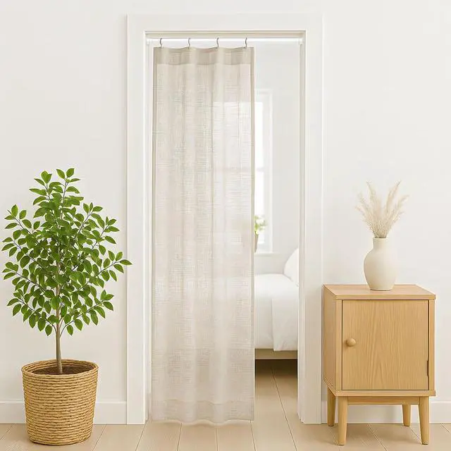 Alt view image 5 of 7 - Tension Curtain Rod 26 to 48 Inch Adjustable Tension Rods 2 Pack Expandable Spring Tension Rod White No Drilling for Closet Kitchen Cupboard Wardrobe Door Bookshelf DIY Projects