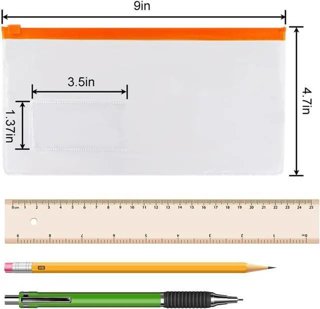 Alt view image 2 of 7 - EOOUT 24pcs Poly Zip Envelope, Plastic Envelope, Reusable Envelopes, 9 x 4.7 Inches, A6 Size, 10 Colors, for Office Supplies