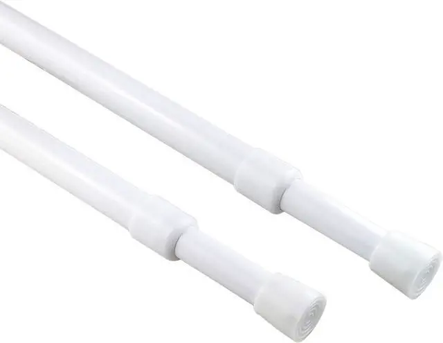 Main image of KXLIFE 2 Pack 5/8" Tension Curtain Rod, RV Tension Bars, Cupboard Rods White 10 to 16 Inch