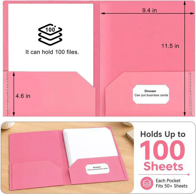 Alt view image 5 of 6 - 6 Plastic Folders, 2 Pocket, Heavy Duty, No Prongs, Assorted Colors | heavy-duty plastic folders with 2 pockets, no prongs, letter-size fit, and Morandi colors for easy organization.