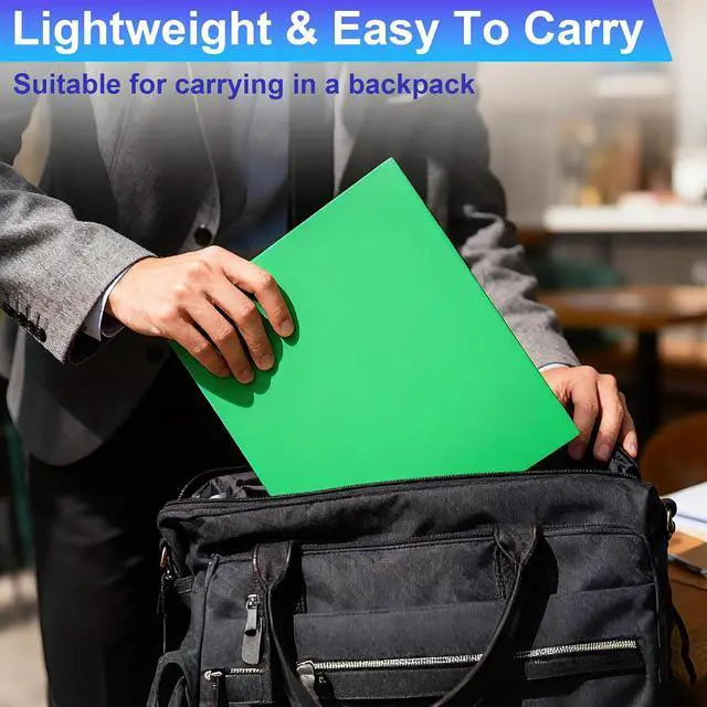 Alt view image 6 of 7 - Plastic Folders with Pockets (8 Pack,Assorted Colors) | Durable Heavy Duty File Folders with Business Card Slot, 2-Pocket Folder for Schoolwork & Office,Back to School Supplies