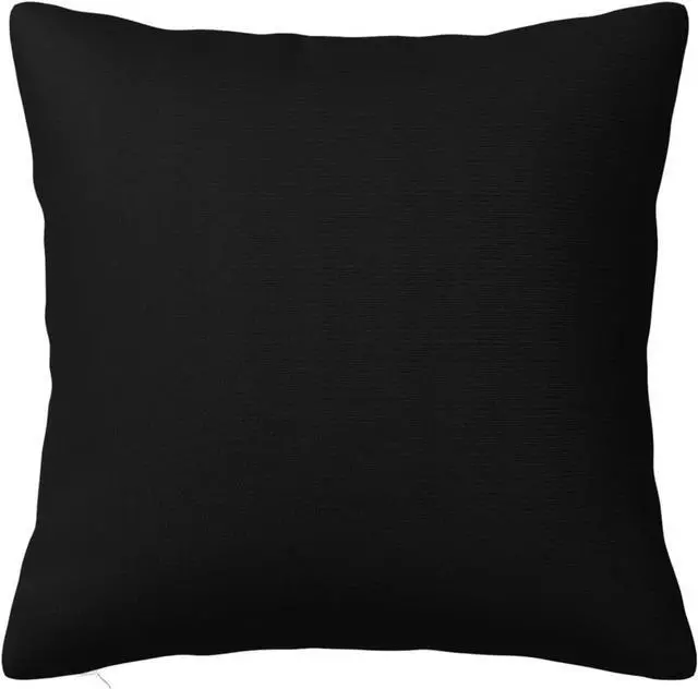 Main image of Personalized Custom Pillow Cover with Photo Text, BlackA 16"x16" | Customized Picture Logo Throw Pillow Case for Living Room Bedroom Customize Two Sides Printed Pillowcase Gifts