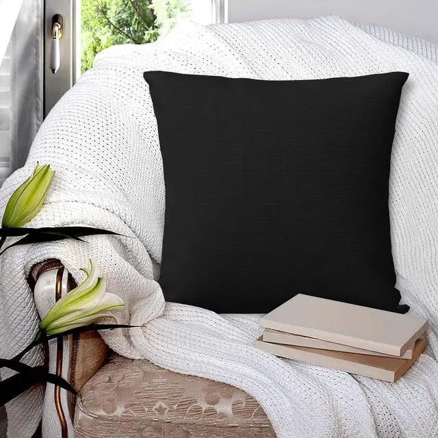 Alt view image 7 of 7 - Personalized Custom Pillow Cover with Photo Text, BlackA 16"x16" | Customized Picture Logo Throw Pillow Case for Living Room Bedroom Customize Two Sides Printed Pillowcase Gifts