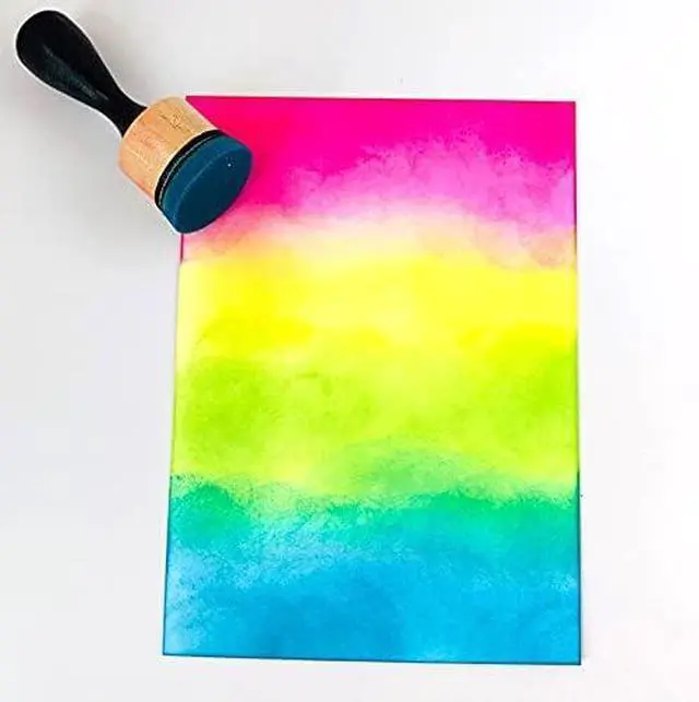 Alt view image 3 of 3 - Ink Paints Mixing Blending Tool Mini Round Foam Refills, for Scrapbooking Craft, Control of Ink Placement, No More Inky Fingers Ink Blending Tool with Spare Pads for Rubber Stamping & Scrapbooking