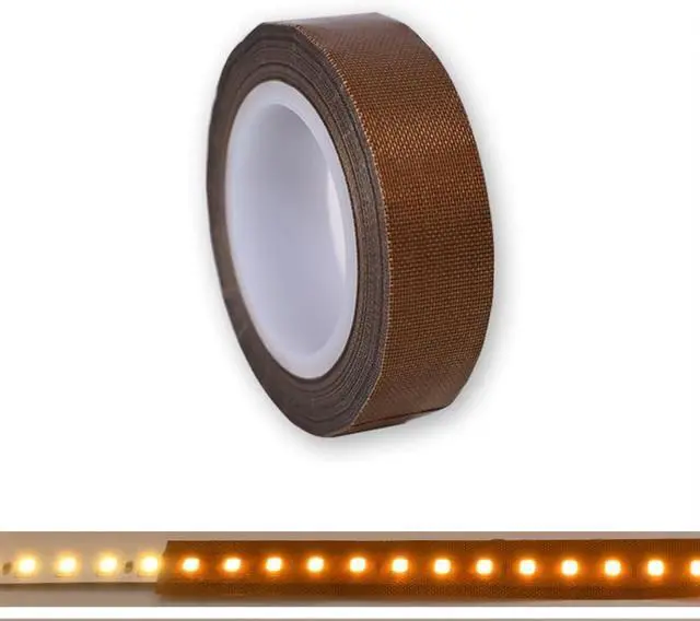 Alt view image 7 of 7 - Light Dimming Tape 2 PCS 0.59inx29ft Led Light Strip Masking Tape Lighting Soften Cover Sticker, Coffee-Colored