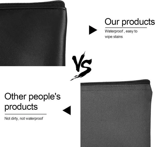 Alt view image 5 of 7 - 2 Pieces Money Bags with Zipper, 11x6.1 inch Money Pouch, Bank Bag, Cash Bag, Check Wallet, Cosmetics