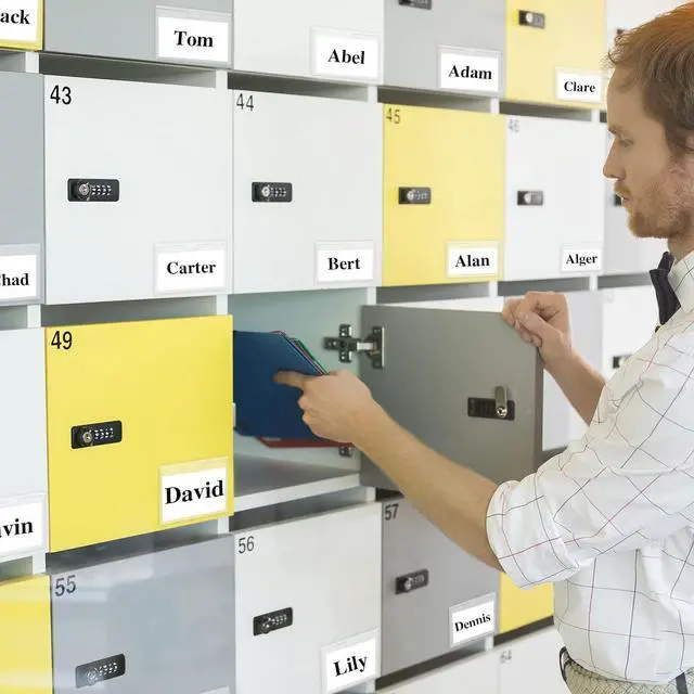 Alt view image 5 of 6 - 36 Pack 3" x 5" Adhesive Index Card Holders Clear PVC Label Holders | Top-loading label pockets, removable adhesive, clear PVC, for bins, shelves, totes, library and office use