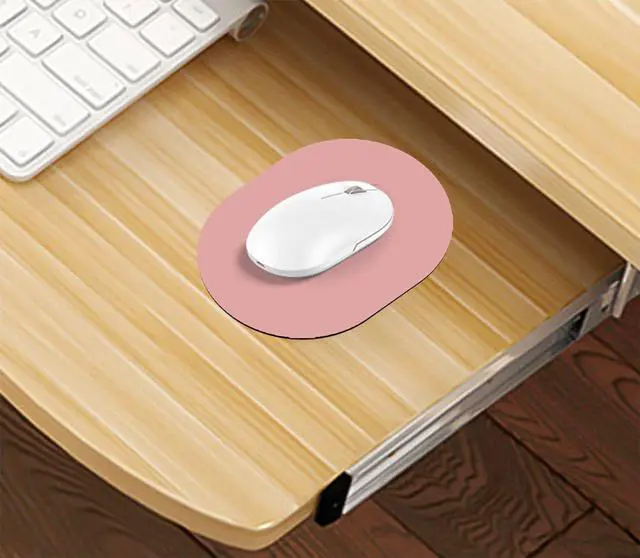 Alt view image 4 of 6 - Small Mouse Pad, Mini Mouse Pad, Portable Waterproof with Anti-Slip Base,Pink 5x7 Inch