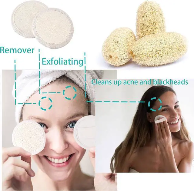 Alt view image 5 of 7 - Natural Loofah Pads, 2pcs