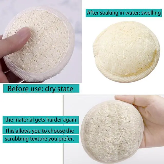 Alt view image 3 of 7 - Natural Loofah Pads, 2pcs
