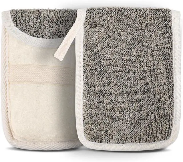 Main image of OWIIZI Bar Soap Scrubber Pouch Exfoliating Body Sponge, Bath Scrub Soap Bags for Soap Bars, Soap Saver Exfoliator Shower Pad Lather Sock for Men Women Elderly (2 Pcs)