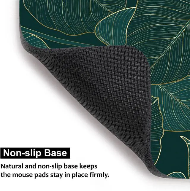 Alt view image 5 of 7 - Audimi Small Mouse Pad 6 x 8 Inch, Mini Mouse Pad Thick for Laptop Wireless Mouse Home Office Travel, Portable & Washable (Tropical Leaves)