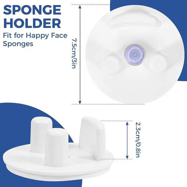 Alt view image 2 of 6 - Suction Scrub Sponge Holder for Kitchen Sink | Keeps Sponge Dry | Suction Cup Sponges Holder | Sink Sponge Caddy Organizer Daddy Holder (1 Pack)