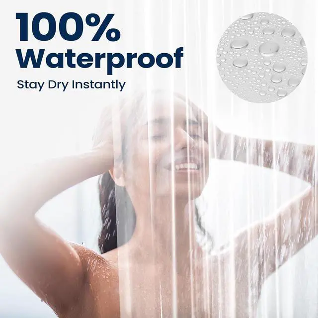Alt view image 4 of 7 - downluxe Shower Curtain Liner, PEVA Plastic Shower Liner with 3 Magnets, 72" x 72" Waterproof Bathroom Curtain, Clear, 1 Pack