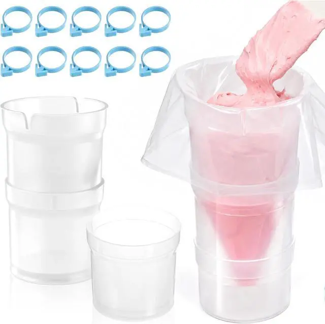 Main image of 10 Pastrybag Ties Piping Bags Holder, Pastry Piping Bag Holder Stand | Piping Bag Holders Stand for Filling, Pipings Bags Stands, for Gadgets, Icing, Frosting, Filling