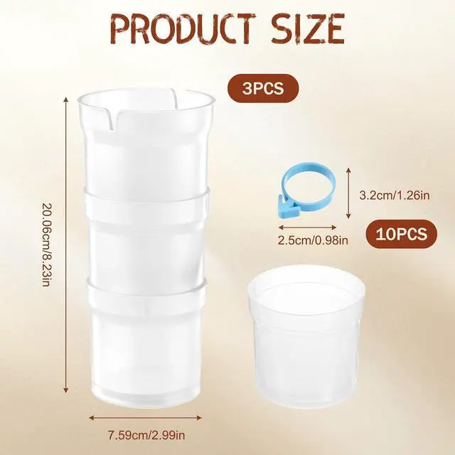Alt view image 2 of 7 - 10 Pastrybag Ties Piping Bags Holder, Pastry Piping Bag Holder Stand | Piping Bag Holders Stand for Filling, Pipings Bags Stands, for Gadgets, Icing, Frosting, Filling
