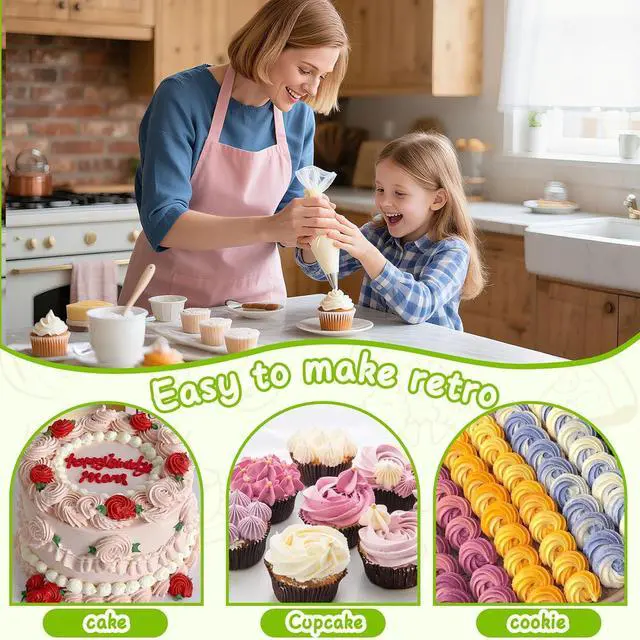 Alt view image 3 of 7 - Suuker Large Piping Tips Set, Stainless Steel | 5 Pieces, 1A 1E 348 347 356