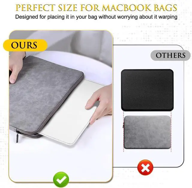 Alt view image 7 of 7 - JIKIOU Mouse Pad with Stitched Edge, Portable Size-10.2x8.3in Blank | Anti-Fray, Comfortable Smooth Lycra Surface, Non-Slip Rubber Base, Machine Washable Fade-resistant, Compatible with All Mice