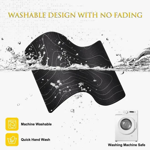 Alt view image 7 of 7 - JIKIOU Mouse Pad with Stitched Edge, Portable Size-10.2x8.3in Contour | Anti-Fray, Comfortable Smooth Lycra Surface, Non-Slip Rubber Base, Machine Washable Fade-resistant, Compatible with All Mice