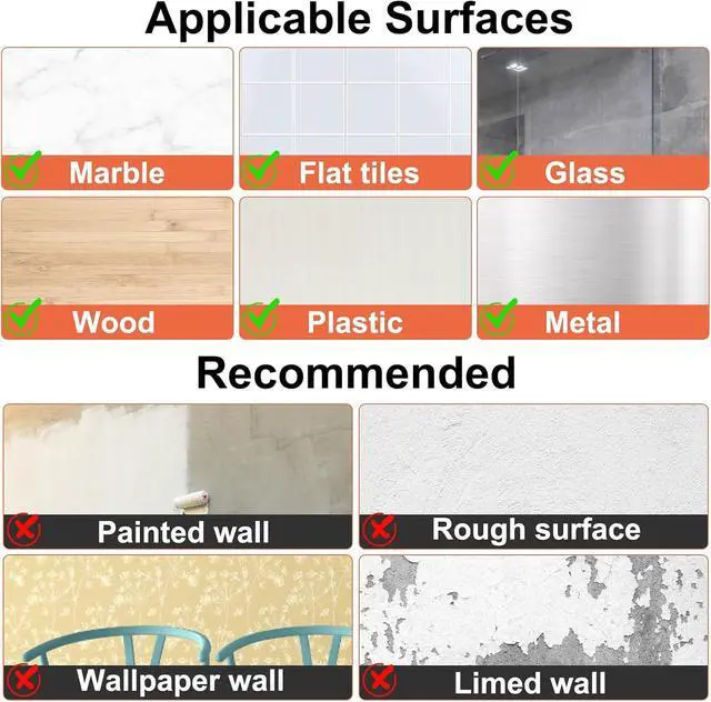 Alt view image 6 of 7 - Adhesive Hooks for Hanging, 24 Pack Heavy Duty Wall Utility Self Adhesive | Towel Coat Hooks Waterproof, Transparent Sticky for Kitchen Keys Glass Door,No Nail Utility Ceiling Hooks