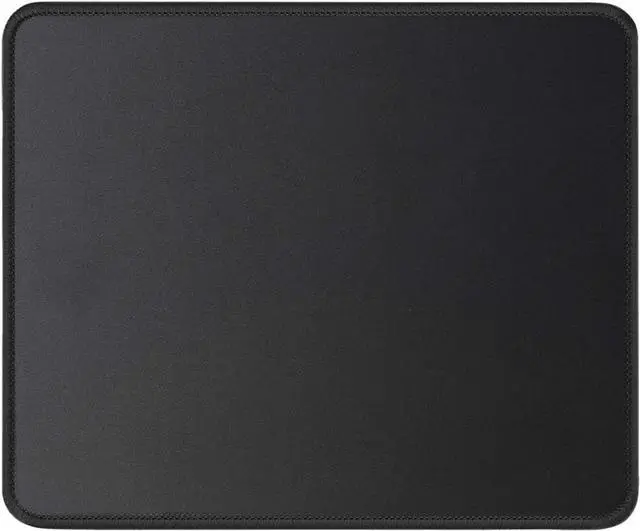 Main image of JIKIOU Mouse Pad with Stitched Edge, Perfect Size-10.2x8.3in Black | Anti-Fray, Comfortable Smooth Lycra Surface, Non-Slip Rubber Base, Machine Washable Fade-resistant, Compatible with All Mice