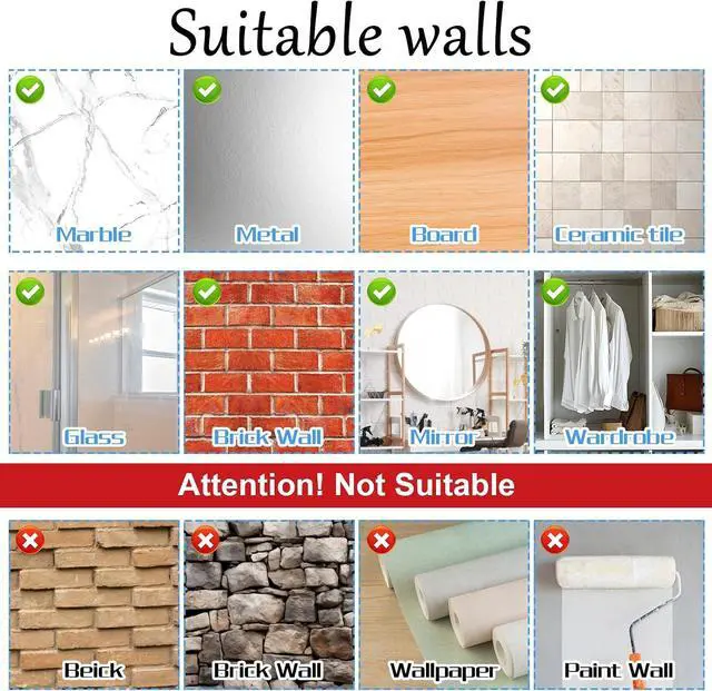 Alt view image 6 of 7 - Nogeqi 20 PCS Clear Adhesive Hooks for Hanging, Plastic Small Acrylic Sticky Wall Hooks with Non Marking Sticker for Home Kitchen Bathroom Bedroom Office