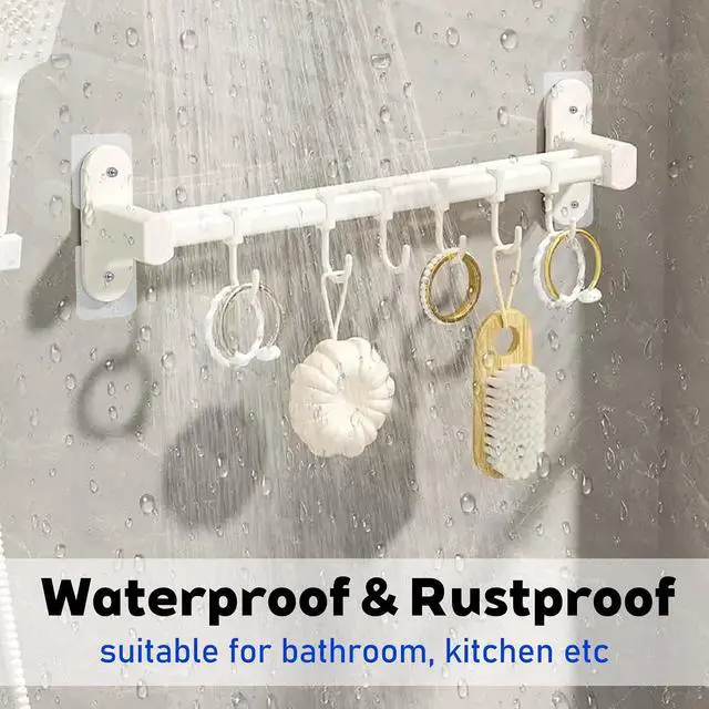 Alt view image 5 of 7 - 20 PCS Adhesive Wall Screws Hanging Nails Screw Free Sticker Waterproof Wall Hangers Without Nails Seamless Screws Adhesive Walls Hooks for Bathroom Kitchen Home and Office Decorations