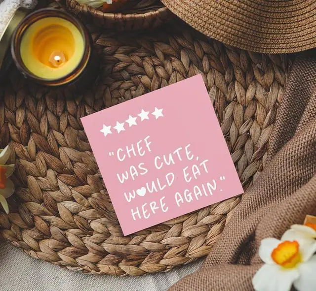 Alt view image 3 of 6 - Pink Kitchen Accessories - Chef Was Cute Would Eat Here Again Sign, Cute Pink Trendy Kitchen Shelf Decor For Counter, Girly Chef Preppy Coquette Decor Wooden Sign For Home Counter
