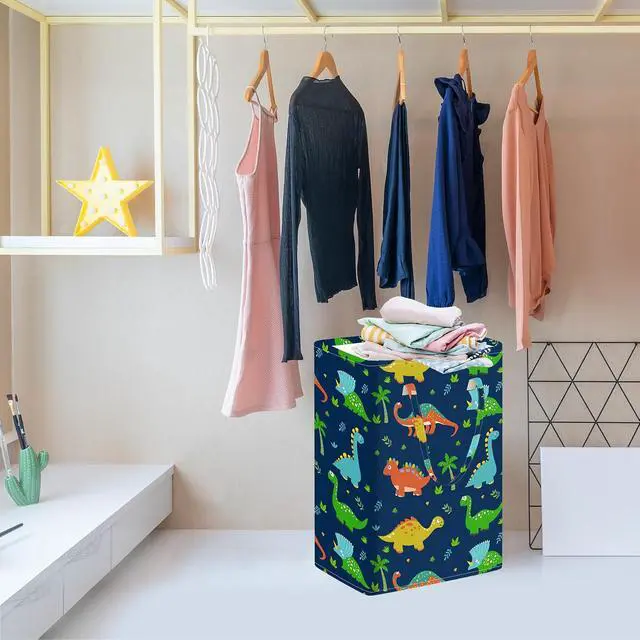 Alt view image 3 of 7 - MAIZMZ Foldable Storage Basket Laundry Hamper 75L Kids Hamper Boys Nursery Bins Waterproof Toys Organizer Large Canvas for Home/Dorm/Kitchen/Pet/Office/Closet/Shelf/Room Decor Gift Baskets