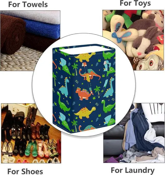 Alt view image 6 of 7 - MAIZMZ Foldable Storage Basket Laundry Hamper 75L Kids Hamper Boys Nursery Bins Waterproof Toys Organizer Large Canvas for Home/Dorm/Kitchen/Pet/Office/Closet/Shelf/Room Decor Gift Baskets
