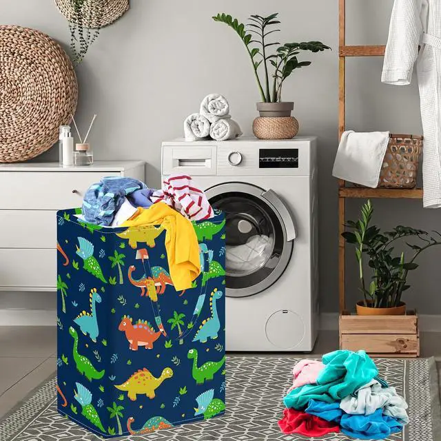 Alt view image 4 of 7 - MAIZMZ Foldable Storage Basket Laundry Hamper 75L Kids Hamper Boys Nursery Bins Waterproof Toys Organizer Large Canvas for Home/Dorm/Kitchen/Pet/Office/Closet/Shelf/Room Decor Gift Baskets
