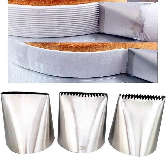 Main image of Piping Tips For Cake Decorating, Stainless Steel Icing Piping Nozzles For Pastry Fondant Decorating Tools (C)