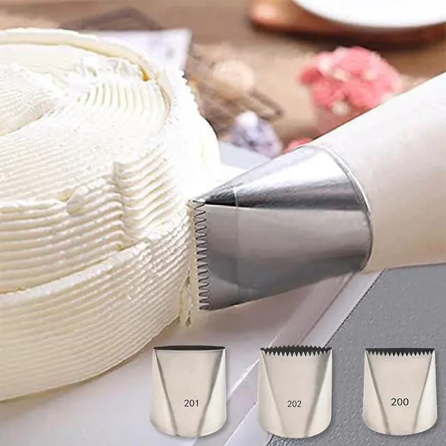 Alt view image 3 of 7 - Piping Tips For Cake Decorating, Stainless Steel Icing Piping Nozzles For Pastry Fondant Decorating Tools (C)