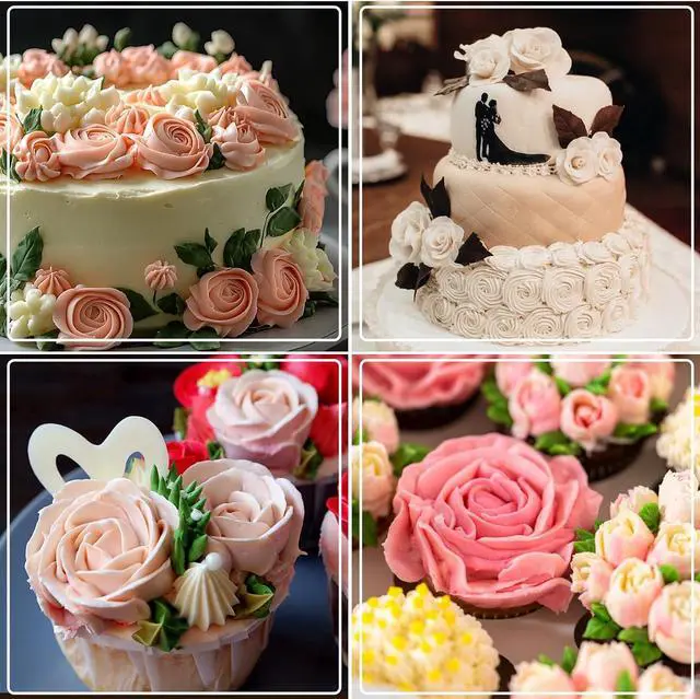 Alt view image 7 of 7 - Extra Large Piping Tips, 3 PCS Big Piping Tips Stainless Steel Half Row Braided Flower Cake Decorating Tip Boquillas Para Reposteria for Cupcakes, Cake, Cookie Buttercream and Decorating