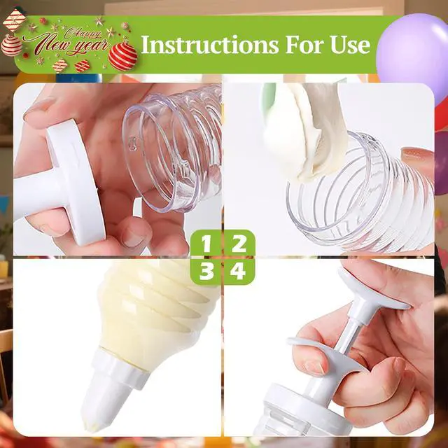 Alt view image 7 of 7 - Suuker Cake Decorating Kit, Icing Gun with 8 Piping Tips for Cupcakes | 8 Piping Tips with one-handed Icing Gun Control for Cakes, Cupcakes, Cookies and Dessert Decorating
