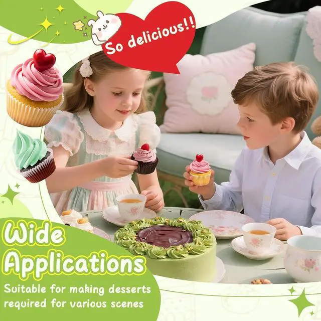 Alt view image 2 of 6 - Hendiy 3pcs 2D Cake Piping Tips with 20 Piping Bags | Large Piping Nozzles, Cookie Icing, Cupcakes, Buttercream, DIY Art