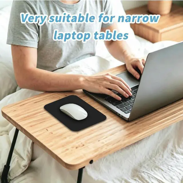 Alt view image 5 of 6 - Small Mouse pad, with Edge-Sewn Design, extends Service Life by Twice, occupying the Optimal Size for the Mouse and Wrist Position. (Black)