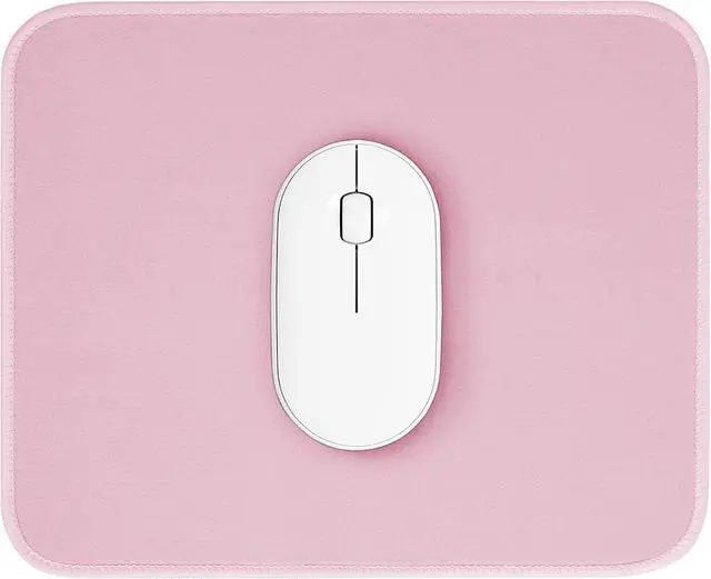 Main image of Pink Mouse Pad, Nice and Cute Mouse Pad, Splash-Proof Textured 10.2 x 8.2Inch, Stitched Edge Non-Slip Waterproof Rubber