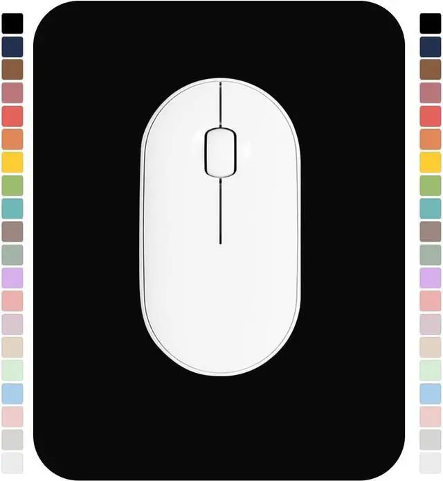 Main image of Small Mouse Pad 6 x 8 Inch, Horizontal and Vertical Flexible use. Great for Traveling, Wireless laptops, Keyboard Trays, Offices, etc. (Black)