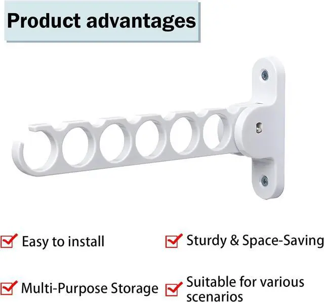 Alt view image 7 of 7 - NewTalent Wall Mount Hanger Holder Closet Organizer, hanger holder for laundry room